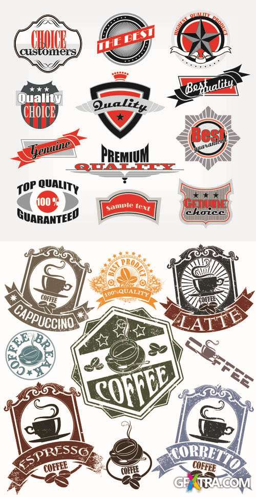 Labels Vector Collection #159