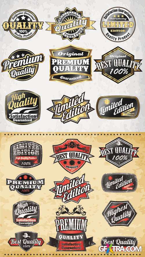 Labels Vector Collection #151