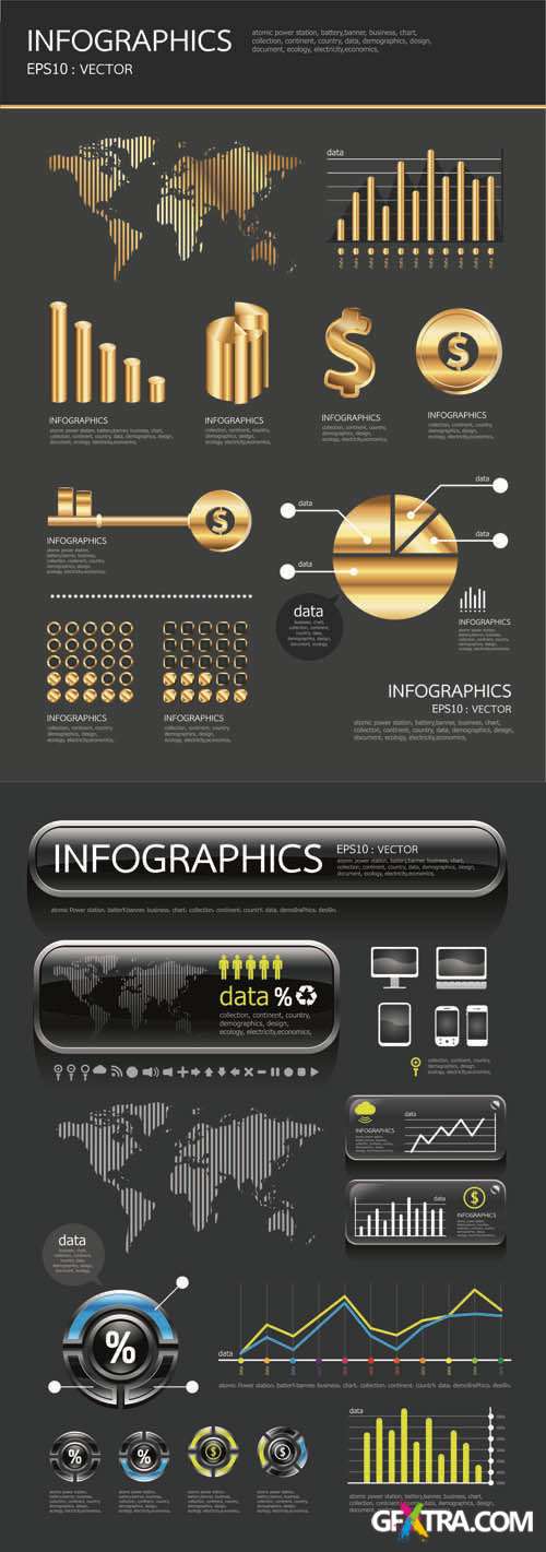 Infographics Vector Pack #212