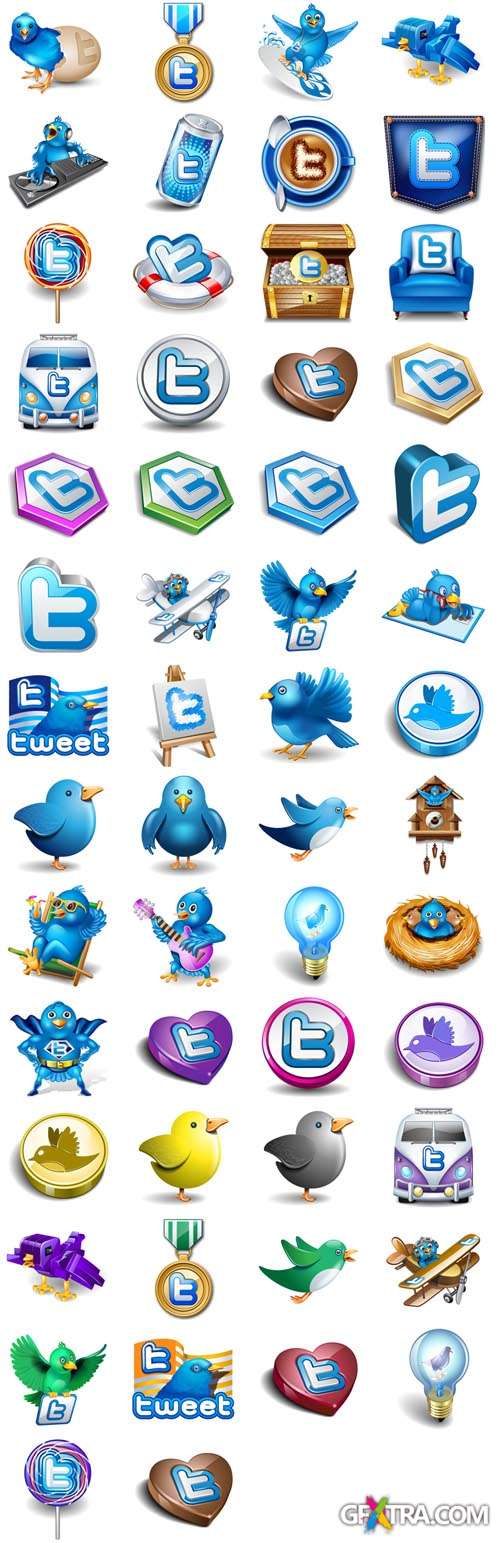 Original Vector Twitter Icons