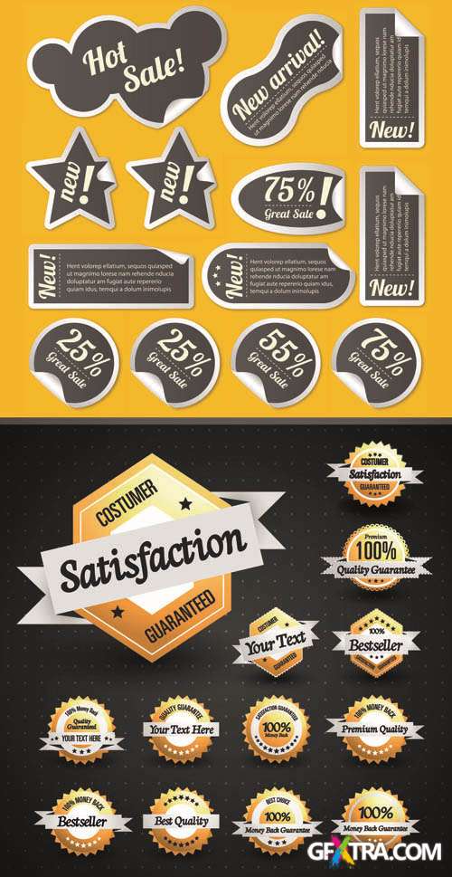 Labels Vector Collection #161