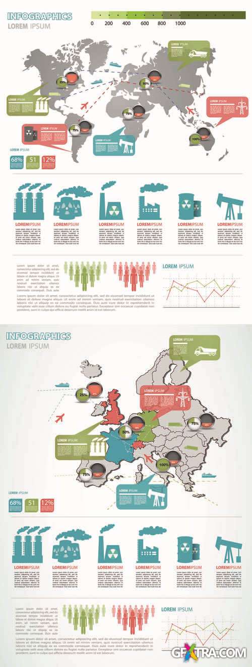 Infographics Vector Pack #223