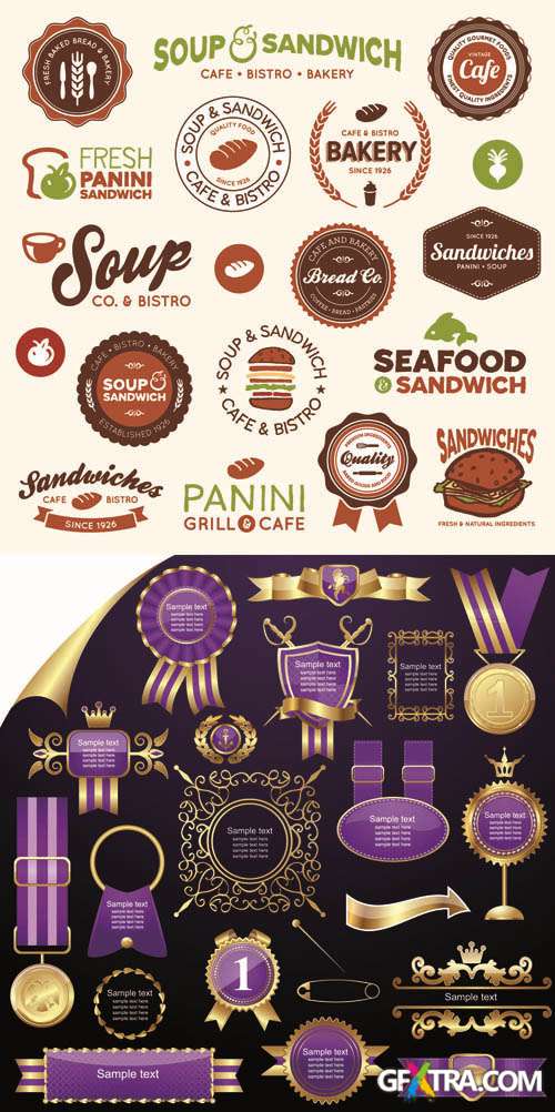 Labels Vector Collection #172