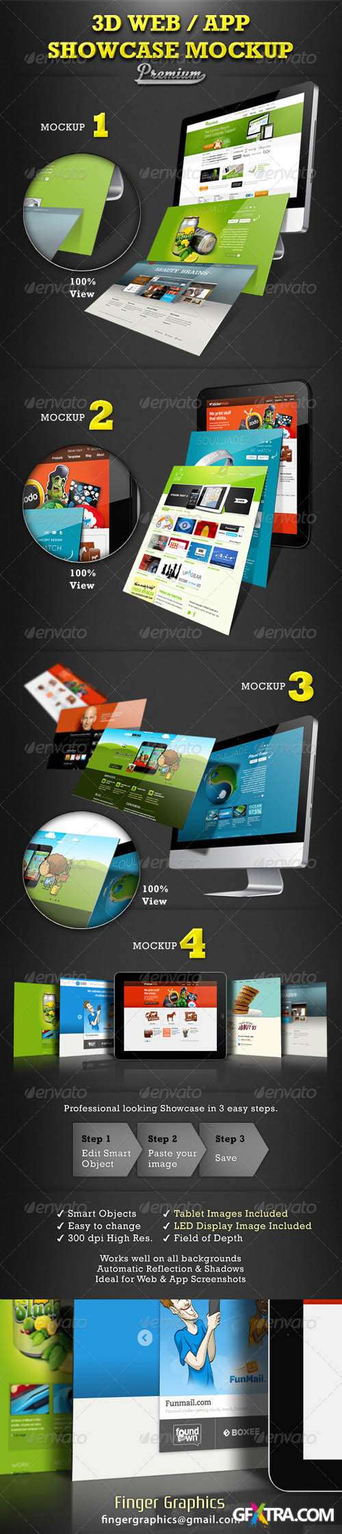 GraphicRiver: Web / App Showcase Mockup