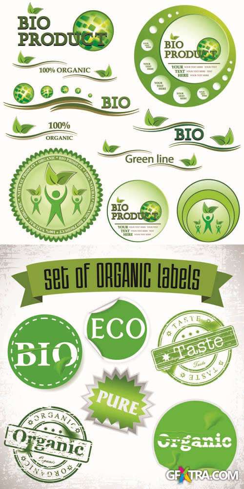 Labels Vector Collection #180