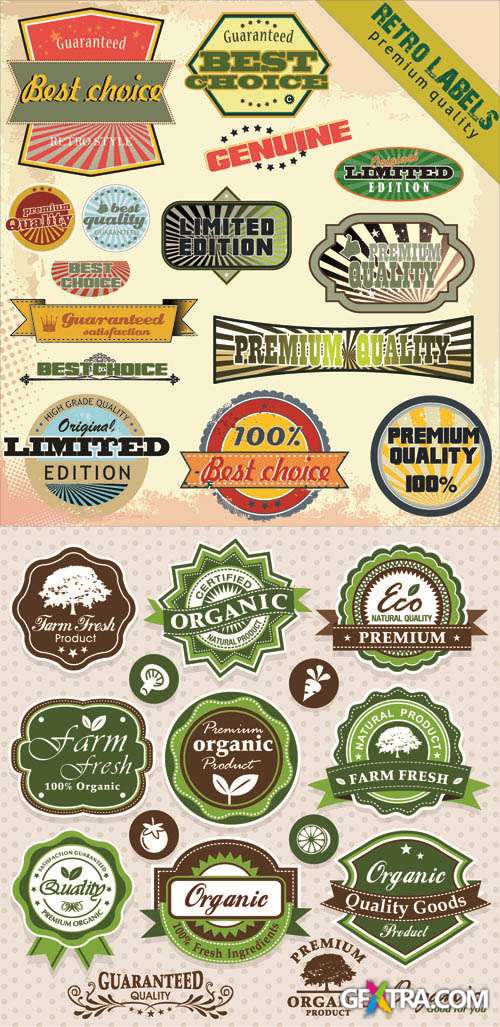 Labels Vector Collection #186