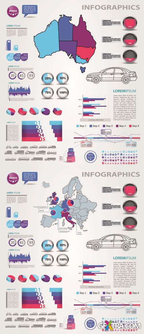 Infographics Vector Pack #248