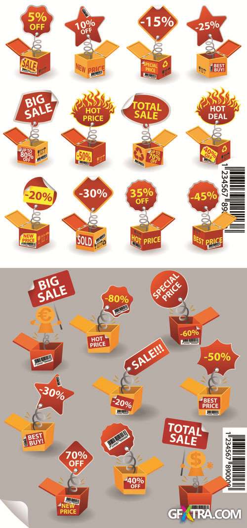 Labels Vector Collection #192