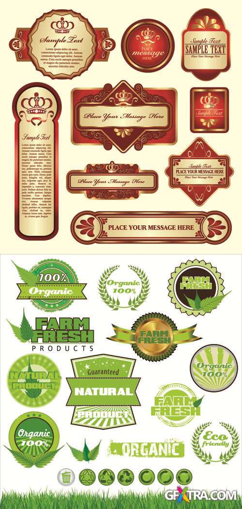 Labels Vector Collection #196