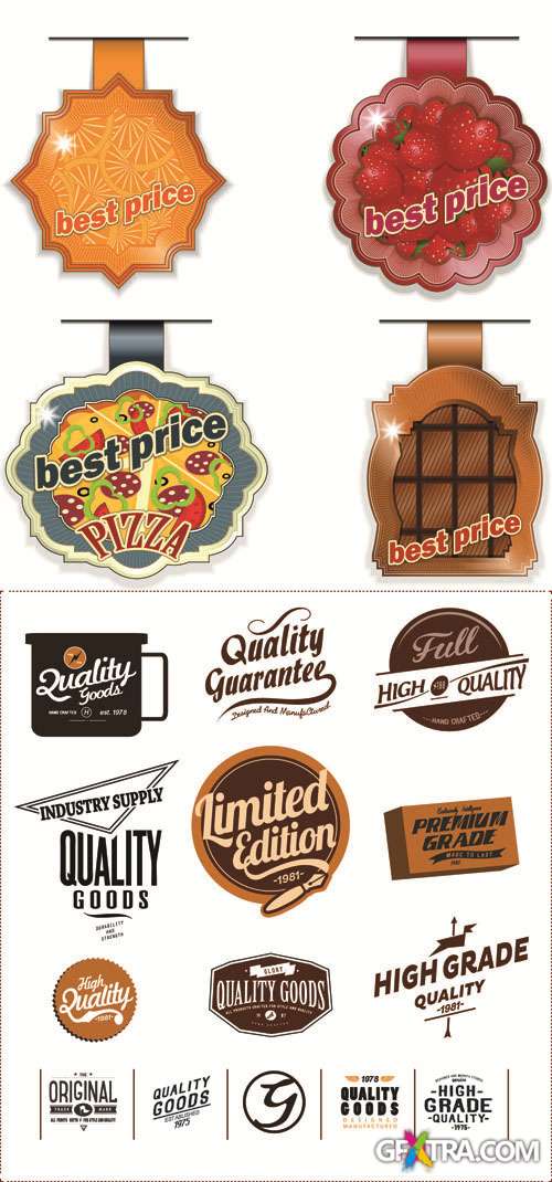 Labels Vector Collection #197