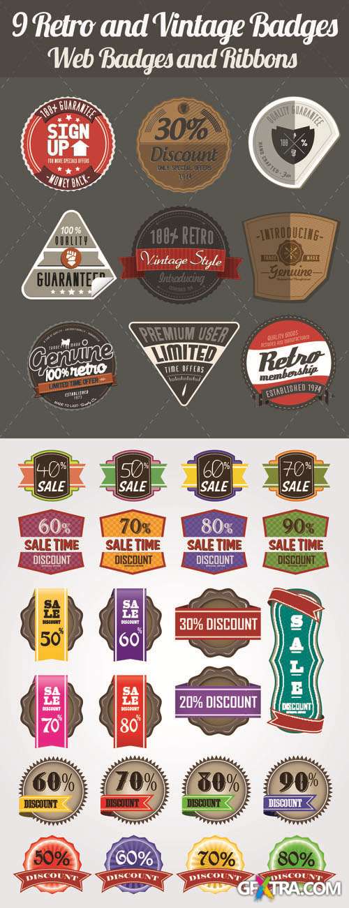 Labels Vector Collection #198