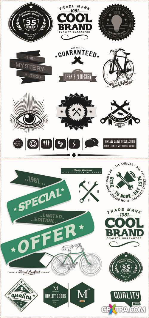 Labels Vector Collection #209