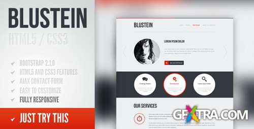 ThemeForest - Blustein - responsive HTML5 portfolio template