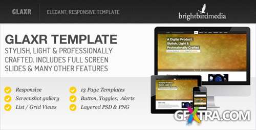 ThemeForest - Glaxr Responsive Template - RIP