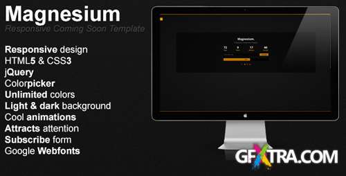 ThemeForest - Magnesium - Responsive Coming Soon Template - RIP