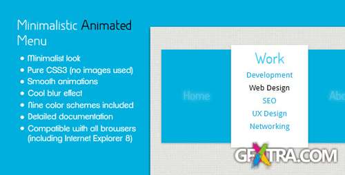 CodeCanyon - Minimalistic Animated Menu