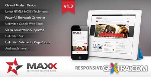 ThemeForest - Maxx v1.1 - Responsive Creative Wordpress Theme