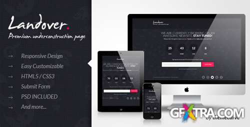 ThemeForest - Landover - Responsive Coming Soon Page - RIP