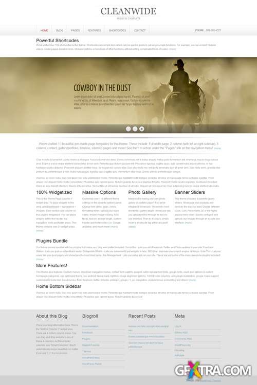 CleanWide v1.2 - Templatesold Personal/Creative WordPress Theme