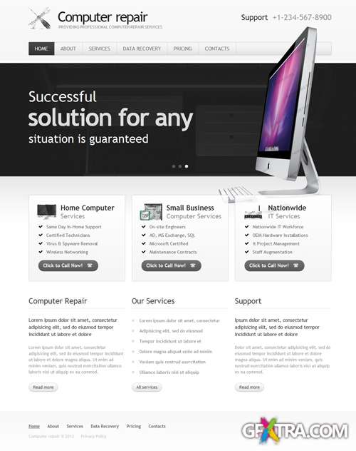 TemplateMonster - Computer Repair HTML Template - TM37451