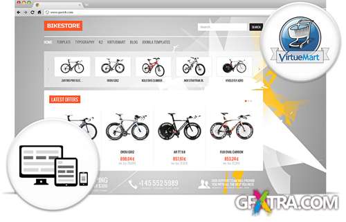 Gavick - Bikestore v3.5.1 Template For Joomla 2.5