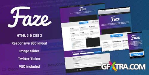 ThemeForest - Faze - Responsive Landing Page - RIP