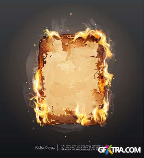 Burned Paper- Shutterstock 25xEPS