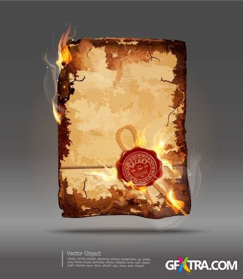 Burned Paper- Shutterstock 25xEPS