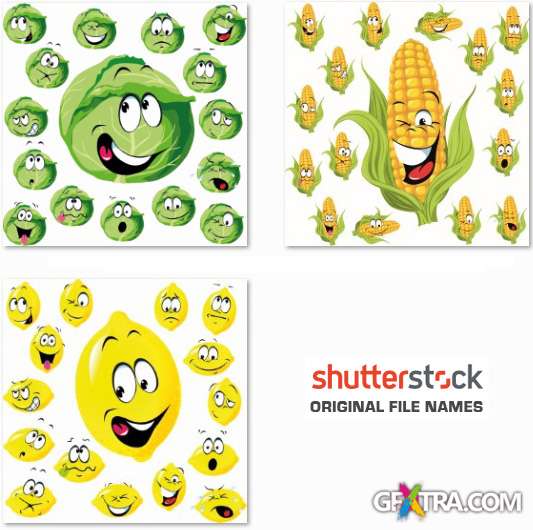 Animated Emotions - 23 EPS Vector Stock