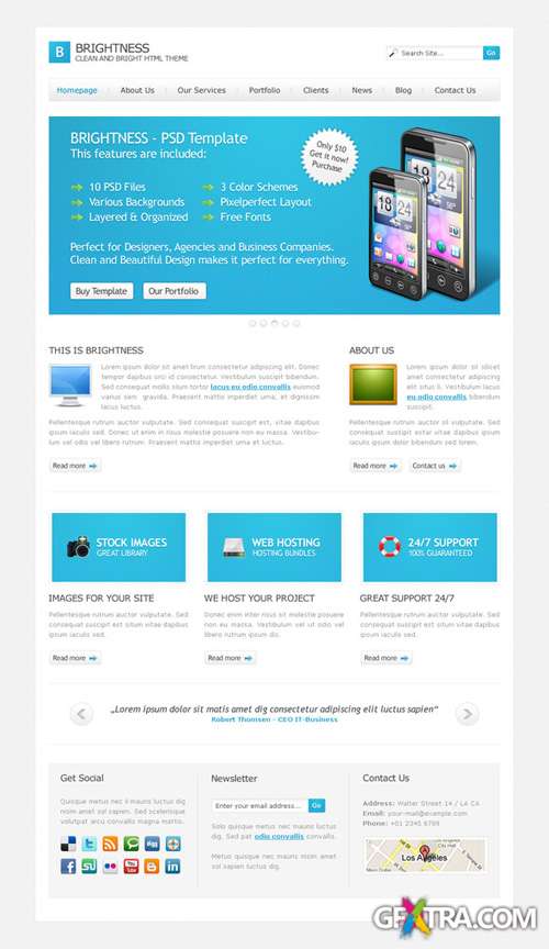 ThemeForest - Brightness HTML Theme