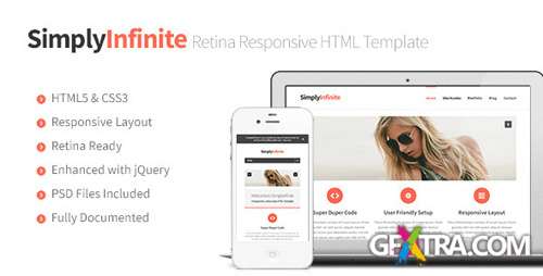 ThemeForest - SimplyInfinite - Responsive, Retina HTML Template