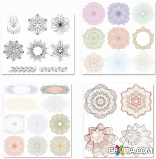 Guilloche - 25 EPS Vector Stock