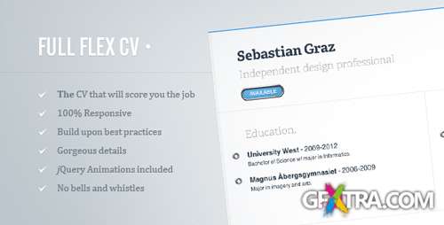 ThemeForest - FULL FLEX CV - Fully Responsive HTML5 Resume - RIP