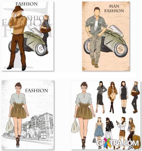 Fashion Collection - 25 EPS Vector Stock