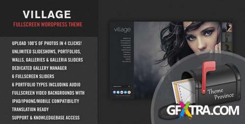 ThemeForest - Village v2.2 - An Awesome Fullscreen WordPress Theme (Reupload)