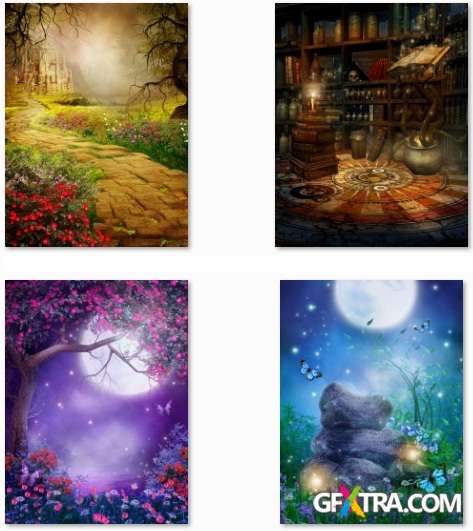 Magic and Fairy-tale Illustrations - 25 HQ Stock Images