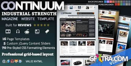 ThemeForest - Continuum - Magazine HTML Theme