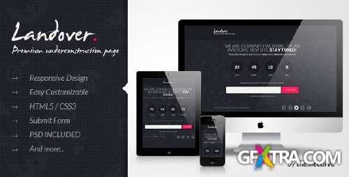 ThemeForest - Landover - Responsive Coming Soon Page (FULL)