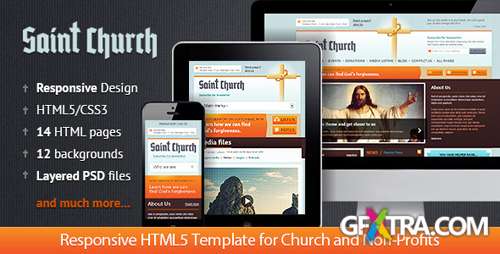 ThemeForest - SaintChurch: Responsive HTML5 Template - RIP