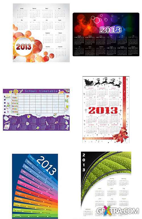 SS Calendar 2013 #4 - stock vector