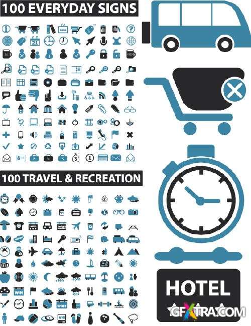 Mega Icons Collection - over 5000 icon - Shutterstock 50xEPS