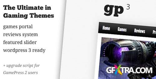 ThemeForest - GamePress 3 v1.0.1 - Gaming News & Reviews