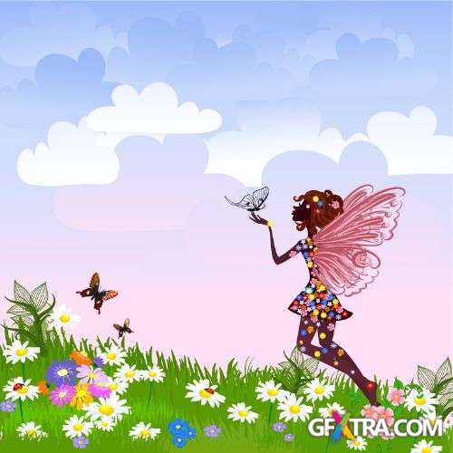 Flower Fairy - Shutterstock 56xEPS