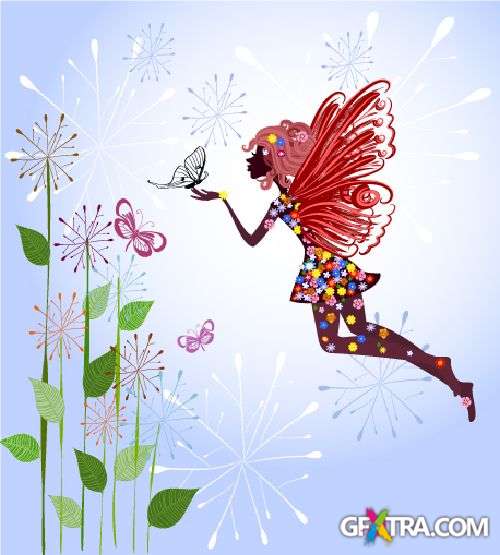 Flower Fairy - Shutterstock 56xEPS