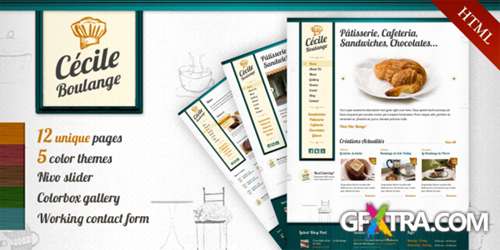 ThemeForest - Cecile Boulange HTML - Bakery, Restaurant, Cafe