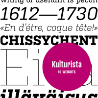 Kulturista Web Font, 10 Weights - $285