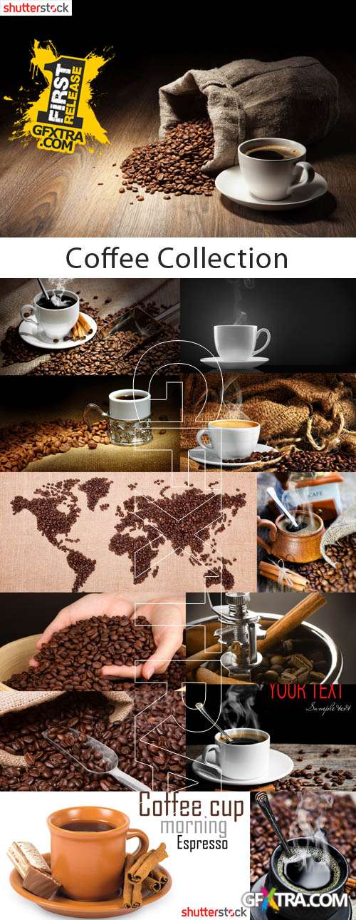 Coffee Collection - 25 HQ JPEG Stock Photo