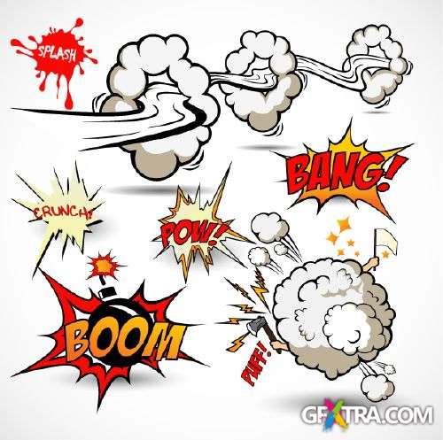 Cartoon Explosions - Shutterstock 50xEPS