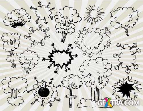 Cartoon Explosions - Shutterstock 50xEPS