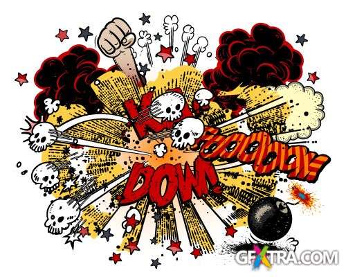 Cartoon Explosions - Shutterstock 50xEPS